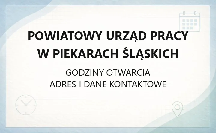 Powiatowy Urząd Pracy w Piekarach Śląskich - kontakt, rejestracja, zasiłki i wsparcie dla pracodawców