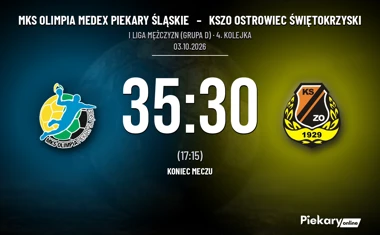 [PIŁKA RĘCZNA] MKS Olimpia MEDEX Piekary Śląskie – KSZO Ostrowiec Świętokrzyski 35:30 w I Lidze Mężczyzn (Grupa D)