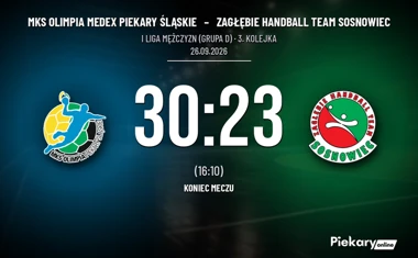 [PIŁKA RĘCZNA] I Liga Mężczyzn (Grupa D): MKS Olimpia MEDEX Piekary Śląskie – Zagłębie Handball Team Sosnowiec 30:23. Piekarzanie z kompletem zwycięstw