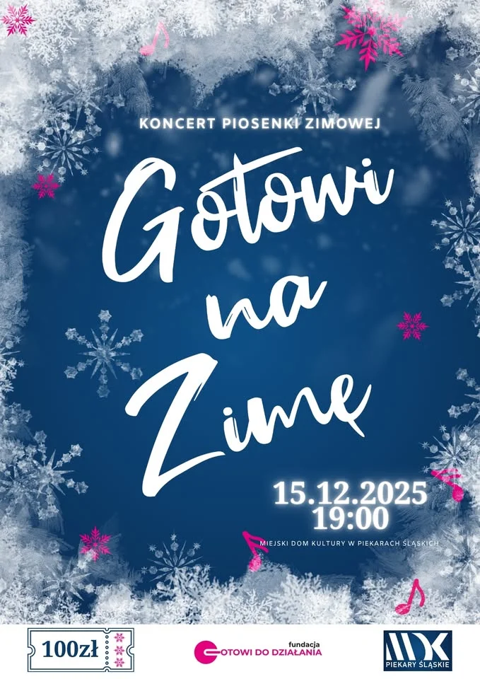 Grafika promocyjna wydarzenia Koncert Piosenki Zimowej „Gotowi na Zimę” — Wodze Fantazji