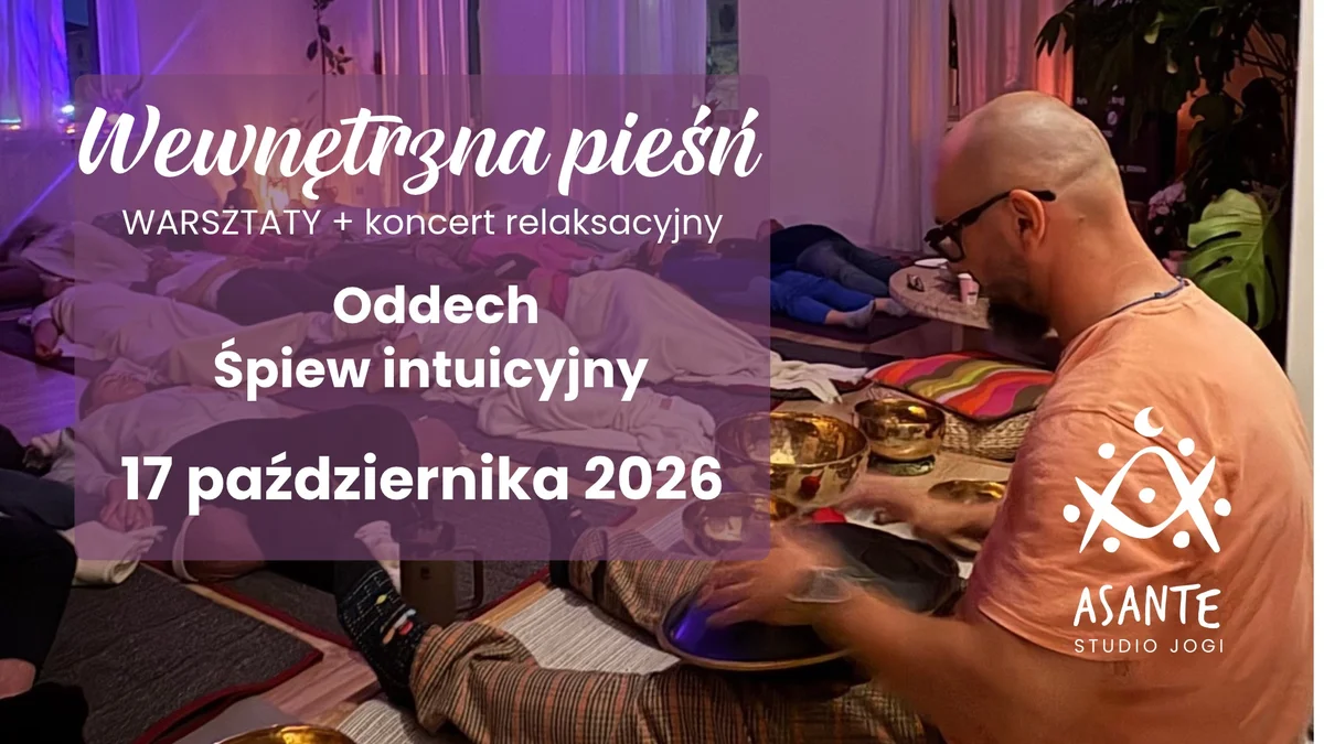 Grafika promocyjna wydarzenia Wewnętrzna pieśń – warsztat głosu