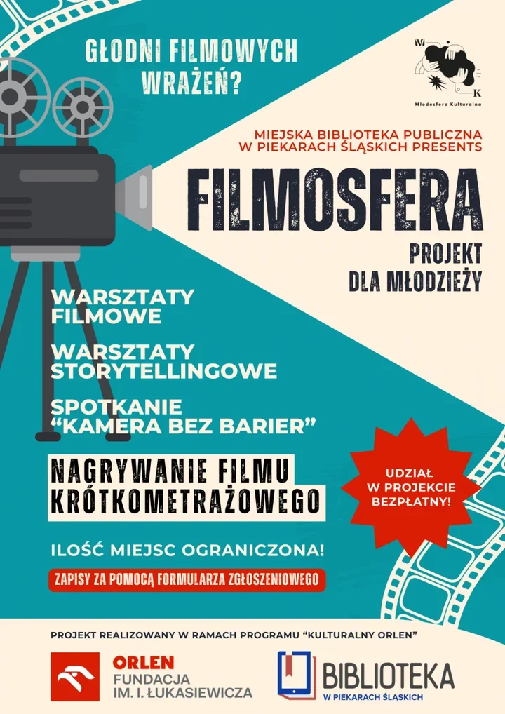 Młodzi piekarzanie nakręcą własny film. Rusza projekt Filmosfera