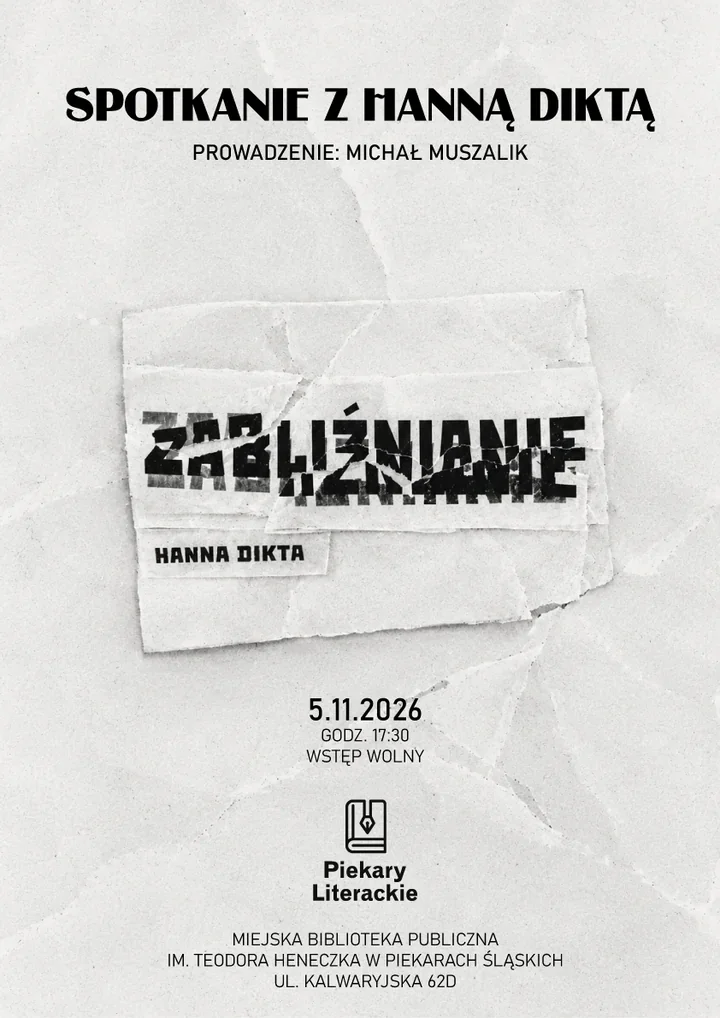 Piekarska autorka opowie o żałobie i pamięci. Spotkanie wokół „Zabliźniania”