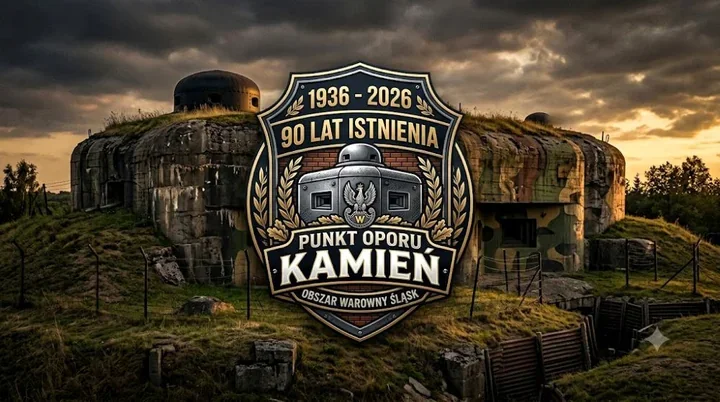 Grafika promocyjna wydarzenia Festyn forteczny z okazji 90-lecia Punktu Oporu Kamień