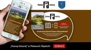Kopiec Wyzwolenia ma własną opowieść. Wystarczy smartfon i tabliczka