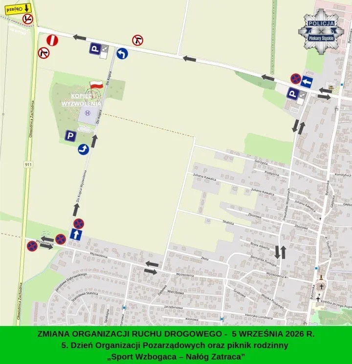 Czasowa zmiana ruchu w rejonie Kopca Wyzwolenia - kierowcy pojadą objazdem