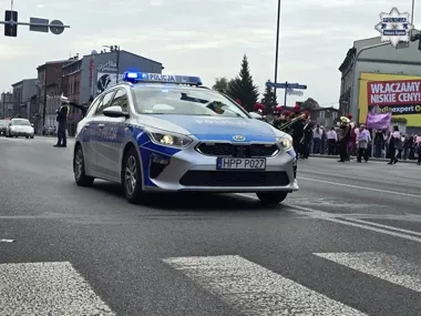 Policjanci zabezpieczali różową akcję w Piekarach Śląskich
